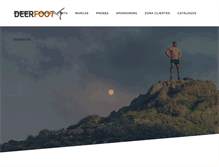 Tablet Screenshot of deerfootsport.com